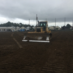 Topsoil removal and grading
