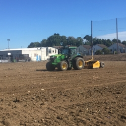 Topsoil laser grading